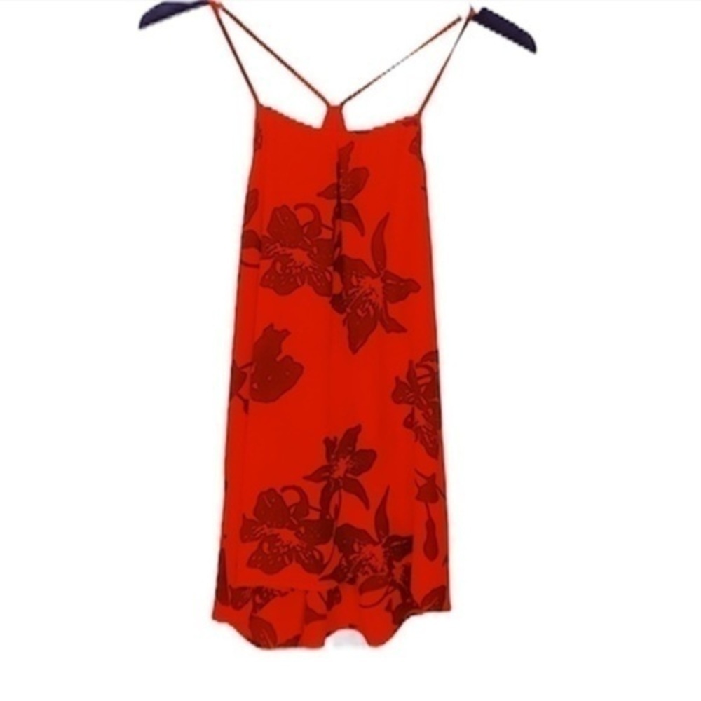 𝅺banana Republic floral blouse red size XS